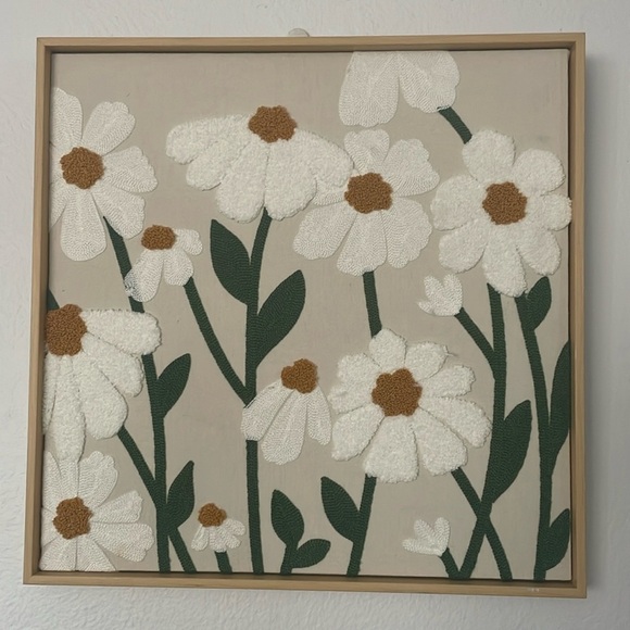 Boho natural flower frame decor - Picture 1 of 5